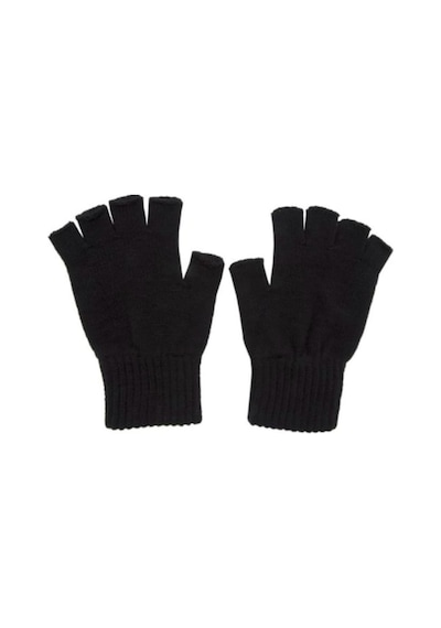 Parmaksız Kesik Yarım Parmak Eldiven Unisex Siyah