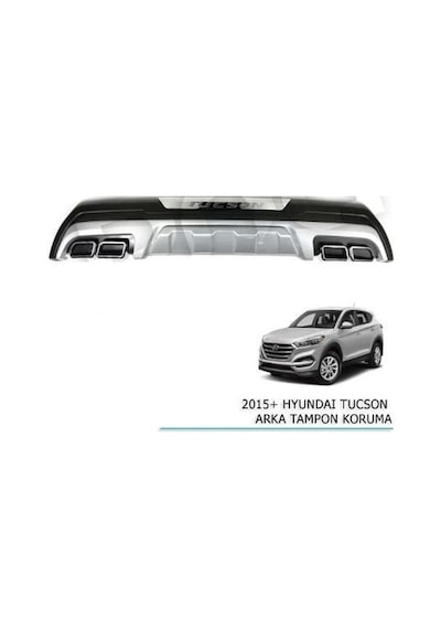 Hyundai Tucson Arka Tampon Koruması Difüzör 2015-2018