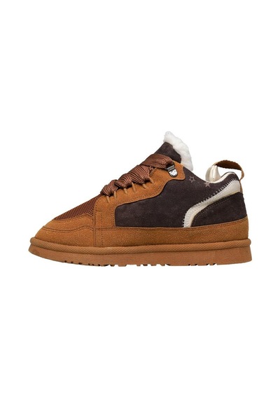 Kadın Vegan Deri Taba Sneakers - Nocturnal Glow Tasarım Çok Renkli