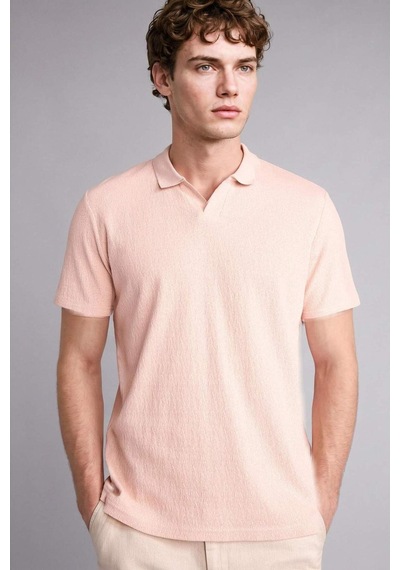 Defacto Regular Fıt Kısa Kollu Polo Tişört H5938ax26smbr134 Pembe-br134