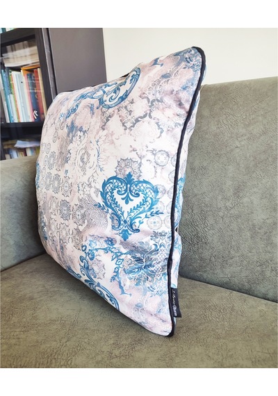 Ju Yaratıcı Tasarım Biyeli Yastık Kırlent Kılıfı Desenlii 45 x 45