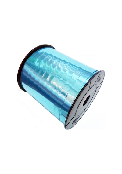 Metalik Mavi Renkli Rafya Balon Ipi 8Mm X 200 Mt