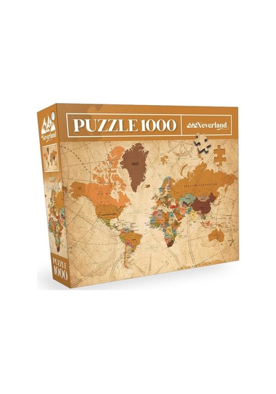 1000 Parça Puzzle - World Map-ıı Dünya Haritası-ıı
