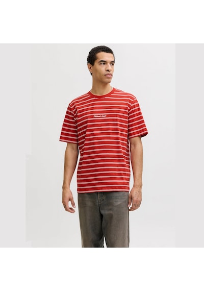 Jack & Jones Norrebro Erkek Kırmızı Tişört 12291021-sa Kırmızı