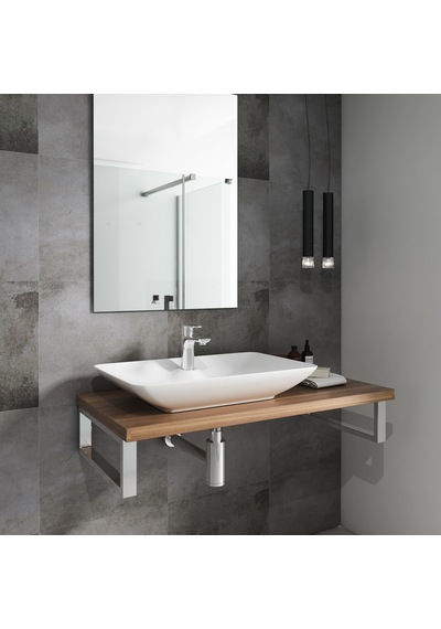 Isvea Sistema Y Tezgah Üstü Çanak Lavabo 65 Cm, Batarya Delikli Beyaz 10sy50065