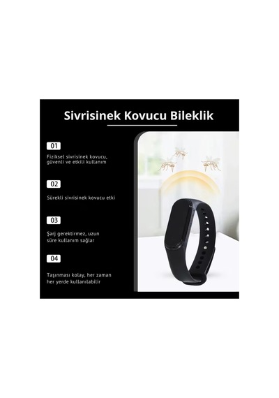 Elektronik Sivrisinek Kovucu Bileklik Unisex Outdoor Kamp Balıkçılık Gece Kullanımı Taşına