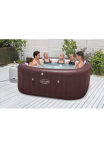 Lay-z-spa Maldives Smart Hydrojet Pro 6001u Enerji Tasarruflu Şişme Spa Havuzu, Mobil Uygulama Kontrollü, 5-7 Kişilik Mor