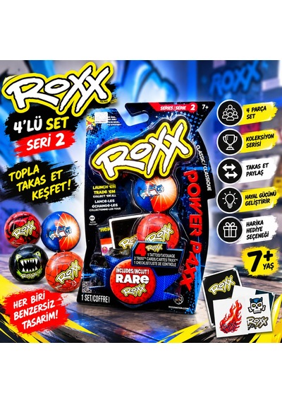 Roxx 4'lü Seri 2 Oyuncak Seti 4 Parçalı Koleksiyon Figür Seti Eğlenceli Çocuk Oyuncağı