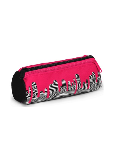 Coral High Pembe Siyah Beyaz Desenli 3 Lü Okul Çanta Seti Set0123678 Pembe - Siyah