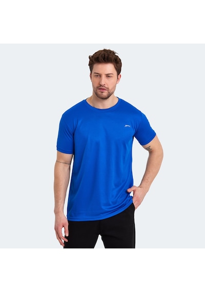 Slazenger ODALIS I Erkek  Saks Mavi Tişört