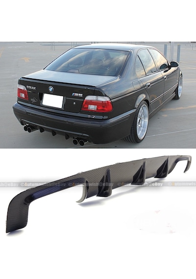 Bmw E39 1998-2004 Plastik Boyasız M5 Arka Difüzör