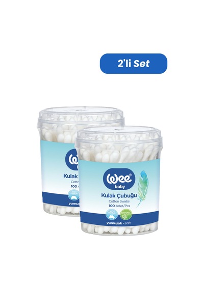 Wee Baby Emniyetli Kulak Temizleme Çubuğu Seti 60x2 120 Adet