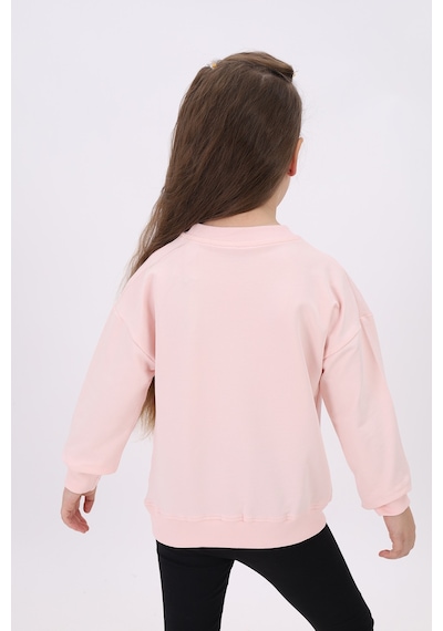 Toontoy Kız Çocuk Relax Fit Bisiklet Yaka Düşük Omuz Nakış Baskılı Sweatshirt - 2 İplik Pudra Toontoy Kız Çocuk Relax Fit Bisiklet Yaka Düşük Omuz Nakış Baskılı Sweatshirt - 2 İplik Pudra