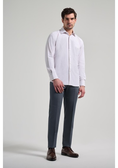 İmza Uzun Kol Çizgili Desen Bez Ayağı Sert Yaka Cepli Pamuklu Classic Comfort Fit Gömlek 1004250172 Bej İmza Uzun Kol Çizgili Desen Bez Ayağı Sert Yaka Cepli Pamuklu Classic Comfort Fit Gömlek 1004250172 Bej
