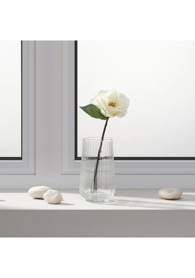 Ikea Smycka Yapay Kamelya Dalı 28 Cm Yeşil Bej Beyaz Bej - Beyaz
