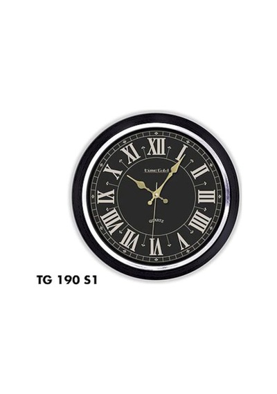 Time Gold Eskitme Duvar Saati 46 Cm Altın