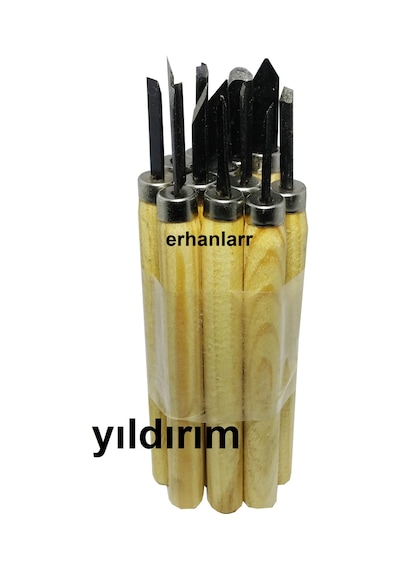 Ağaç Oyma Ahşap Hobi İşleri Yapma Aparatları 12p