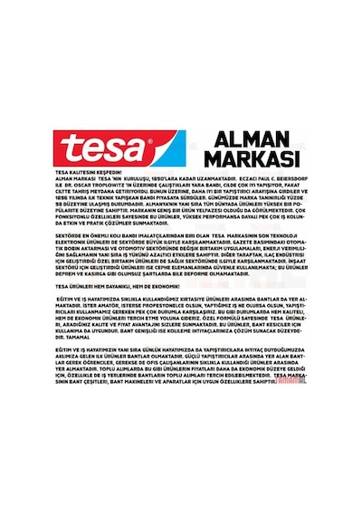 Tesa Alman Markası Koli Bant Kesme Makinesi 4042448913852 6300