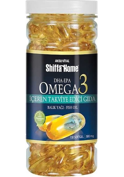 Balık Yağı Omega 3 150 Kapsül 500 MG Shiffa Home