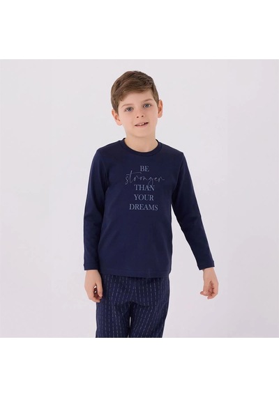 Arnetta Ar3130c Erkek Çocuk Kışlık Pijama Takım Lacivert