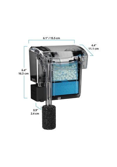 Aquaclear Power Filter 30 Akvaryum Dış Filtre Klipsli Filtre, 38 L İla 114 L Akvaryumlar İçin, 6 W Aquaclear Power Filter 30 Akvaryum Dış Filtre Klipsli Filtre, 38 L İla 114 L Akvaryumlar İçin, 6 W