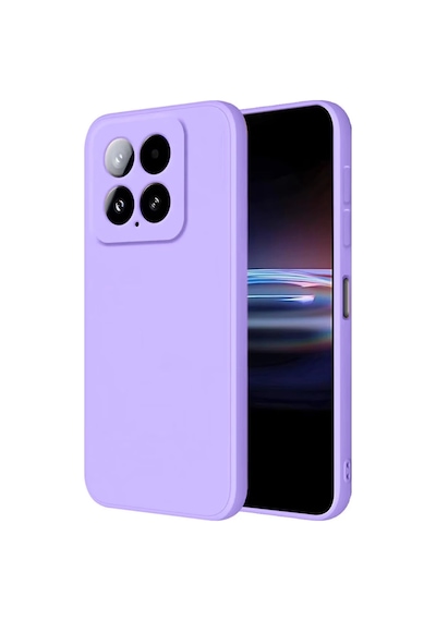 Xiaomi Mi 14t Pro Uyumlu Kılıf Nano İçi Kadife Silikon - Lila