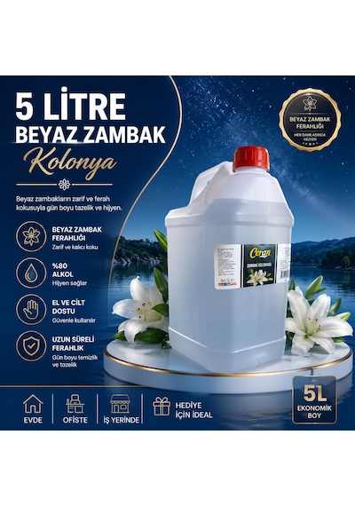 Beyaz Zambak Kolonyası 5 Litre