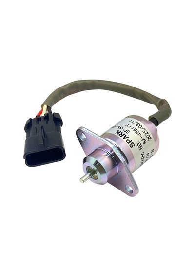 12v Stop Selenoidi Düz Kulaklı Küçük Tip Düz Mil 11 Mm Kubota-woodward