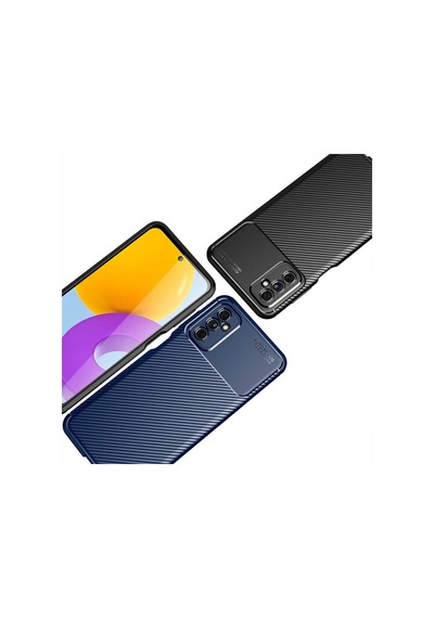 Samsung Galaxy Uyumlu M52 Kilif Lens Karbon Tasarim Negro Silikon Kapak 484823350