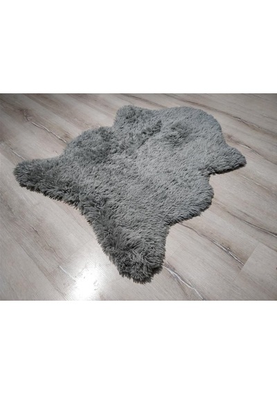 Yamalıhome Tavşan Tüyü Gri 80 x 200 Cm Peluş Post Halı