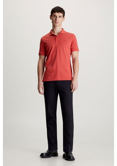 Calvin Klein Erkek Polo Yaka T-shirt Kırmızı