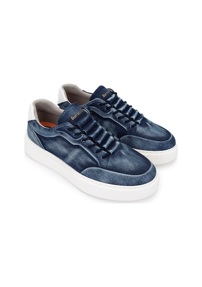Barracuda Erkek Hakiki Deri Mavi/beyaz Sneakers & Spor Ayakkabı 511 Bu3510a Erk Ayk Y24 Denım Blu/bıanco Mavi - Beyaz