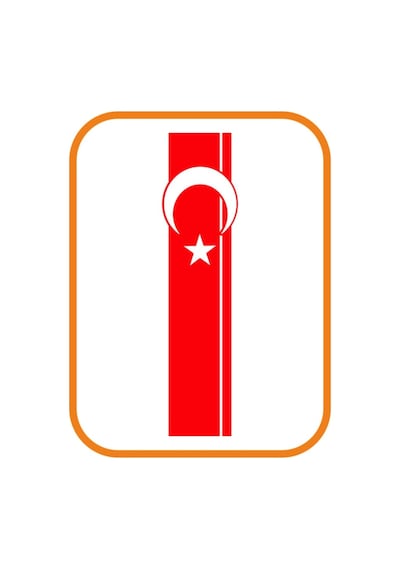 Ay Yıldız Kaput Şerit Oto Sticker Kırmızı