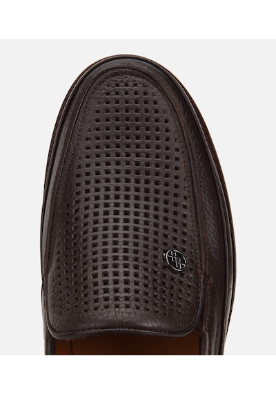 Hotiç Erkek Deri Kahverengi Delikli Hafif Tabanlı Klasik Loafer 02ayh324910a480 02ayh324910a480