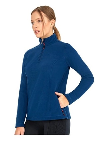 Blackspade Kadın Fermuarlı Termal Sweatshirt 2. Seviye 50466 - Mavi