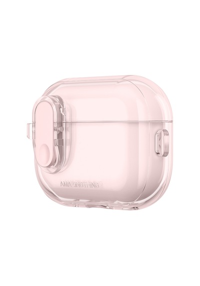 Apple Uyumlu AirPods Pro 2 Kılıf Amazingthing Magnetik Kilit Tasarımlı Minimal Serisi Kılıf Pembe