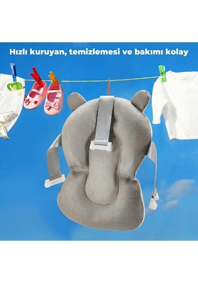 Bebek Banyo Yatağı - Bebek Yıkama Minderi - Bebek Küvet Pedi Yenidoğan İçin 0-12 Ay