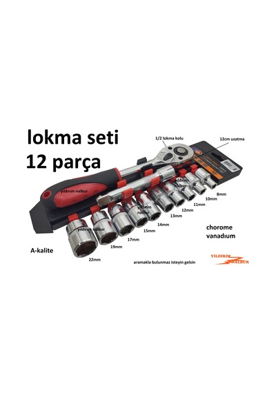 Lokma Seti 12 Parça 1/2 Set 8-22 Lokma Takımı A