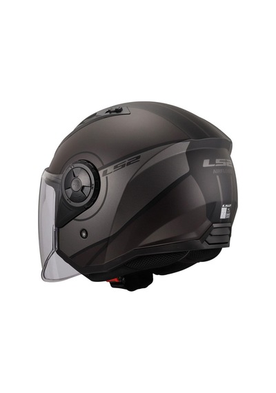 Ls2 Airflow 2 Açık Cover Mat Gri - Siyah Motosiklet Kaskı
