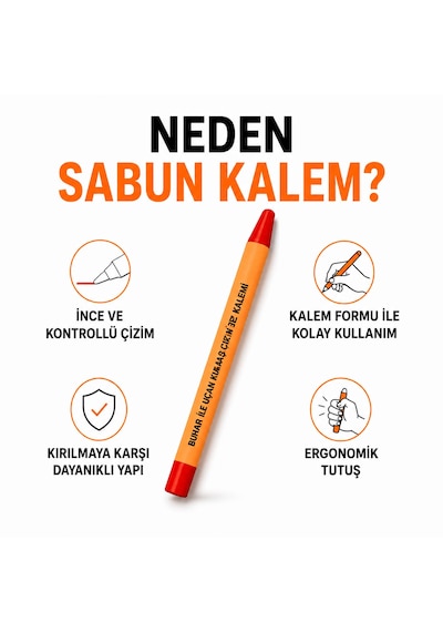Buhar İle Uçan Kumaş Çizim Kalemi 5 Renk Silinebilir Sabun Kalem Seti