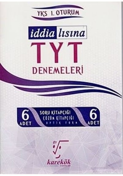 TYT İddialısına 6'Lı Deneme Seti -  Karekök Eğitim Yayın