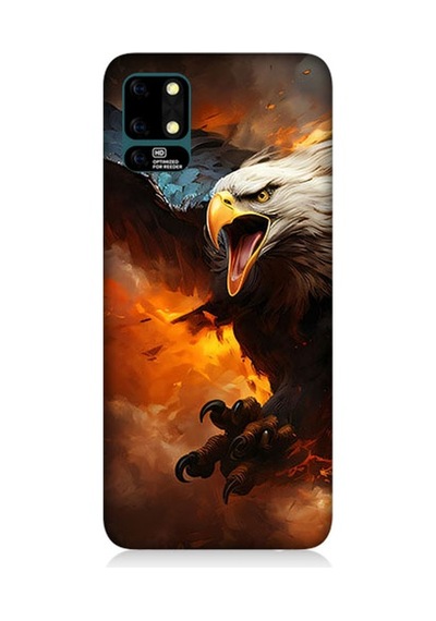 Reeder S19 Max Uyumlu Kartal Savaş Desenli Silikon Kılıf
