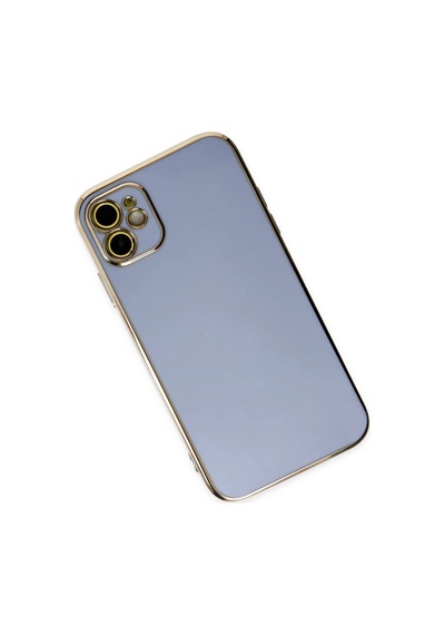 Apple Uyumlu iPhone 12 Kılıf Volet Silikon Mavi/