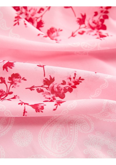 Koton Çiçek Desenli Kare Fular Bandana Pembe 6sak50090aa Gül