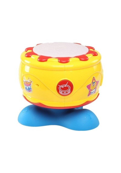 Sesli Işıklı Kaya Davul Pilli Sarı Müzik Aleti Eğitici Eğlenceli Bebek Çocuk Oyuncak
