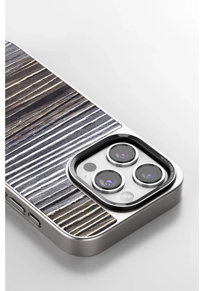 Venco Apple Uyumlu iPhone 15 Pro Max Wave Kapak - Derin Mor -