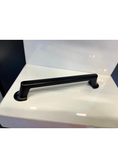 Lagos Metal Kulp 128mm Mat Siyah Dolap Kapak Modern Tv Ünite Çekmece Mobilya Komidin Vestiyer