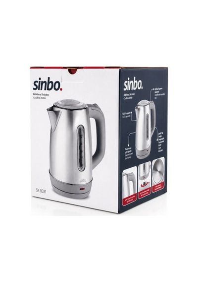 İnoks Çelik Kettle Su Isıtıcısı Kablosuz Kullanım 1.8lt 360 Dönebilme Otomatik Kapanma Sk-8031 532