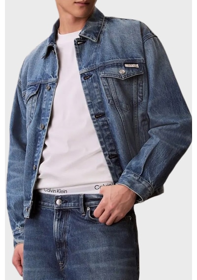 Calvin Klein Erkek Kot Ceket Lv04rd706g Zy2 Mavi Mavi