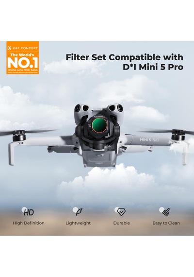 K&f Concept Djı Mini 5 Pro Uyumlu 6 Lı Filtre Seti / Cpl Nd4&pl Nd8&pl Nd16&pl Nd32&pl Nd64&pl